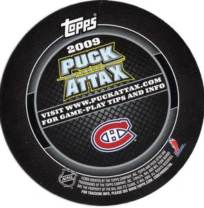 2009-10 Topps Puck Attax #NNO Brian Gionta Back