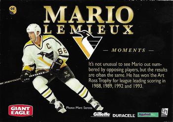 1997 Pinnacle Giant Eagle Mario's Moments #5 Mario Lemieux Back