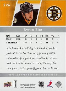 2009-10 Upper Deck #226 Byron Bitz Back