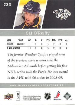 2009-10 Upper Deck #233 Cal O'Reilly Back