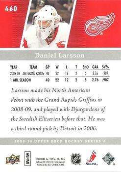 2009-10 Upper Deck #460 Daniel Larsson Back
