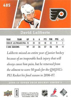 2009-10 Upper Deck #485 David Laliberte Back