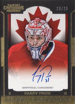 2013-14 Panini Contenders - Global Contenders Autographs #GC-CP Carey Price Front
