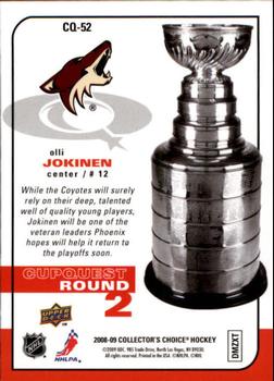 2008-09 Collector's Choice - CupQuest #CQ-52 Olli Jokinen Back