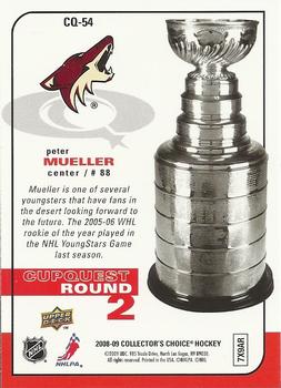 2008-09 Collector's Choice - CupQuest #CQ-54 Peter Mueller Back