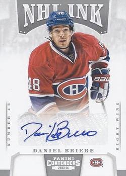 2013-14 Panini Contenders - NHL Ink #I-DBR Daniel Briere Front