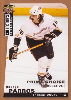 2008-09 Collector's Choice - Prime Choice Reserve #59 George Parros Front