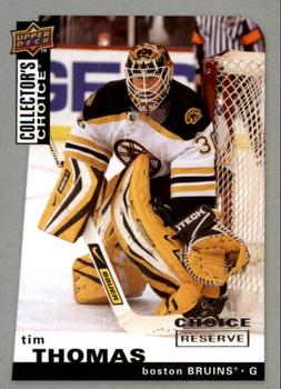 2008-09 Collector's Choice - Choice Reserve #184 Tim Thomas Front