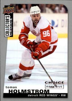 2008-09 Collector's Choice - Choice Reserve #187 Tomas Holmstrom Front
