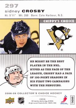 2008-09 Collector's Choice - Choice Reserve #297 Sidney Crosby Back