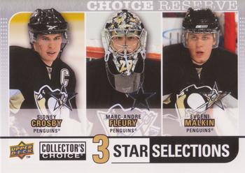 2008-09 Collector's Choice - Choice Reserve #274 Marc-Andre Fleury / Sidney Crosby / Evgeni Malkin Front