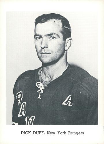 1964-65 Jay Publishing New York Rangers #NNO Dick Duff Front