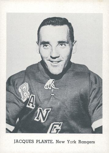 1964-65 Jay Publishing New York Rangers #NNO Jacques Plante Front