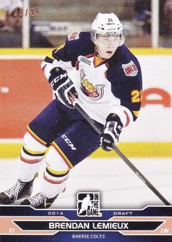 2014 In The Game Draft Prospects - Bronze #31 Brendan Lemieux Front