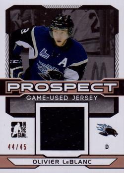 2014 In The Game Draft Prospects - Jerseys Bronze #PGU-24 Olivier LeBlanc Front