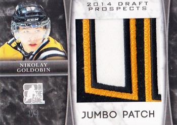 2014 In The Game Draft Prospects - Jumbo Patches #JP-18 Nikolay Goldobin Front