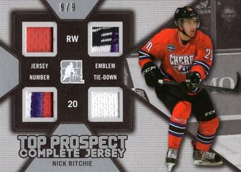 2014 In The Game Draft Prospects - Top Prospects Complete Jerseys Silver #TPC-16 Nick Ritchie Front