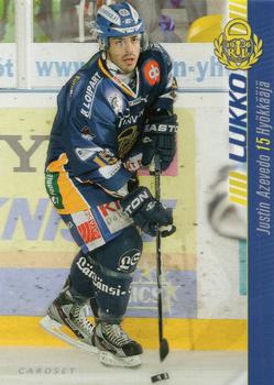 2012-13 Cardset Finland #270 Justin Azevedo Front
