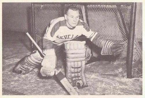 1951-52 Cleveland Barons (AHL) #NNO Johnny Bower Front
