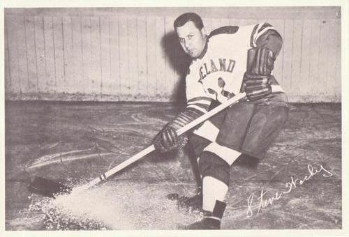 1951-52 Cleveland Barons (AHL) #NNO Steve Wochy Front