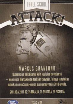 2012-13 Cardset Finland - Three Score Attack #TSA 2 Markus Granlund Back
