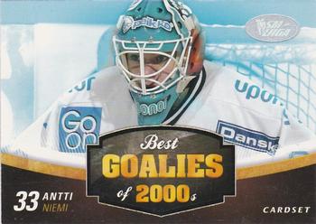 2012-13 Cardset Finland - Best Goalies of 2000's #BG 6 Antti Niemi Front