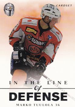2012-13 Cardset Finland - In the Line of Defence #LD 3 Marko Tuulola Front