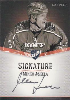2012-13 Cardset Finland - Signature #NNO Mikko Jokela Front