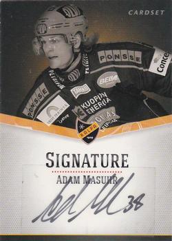 2012-13 Cardset Finland - Signature #NNO Adam Masuhr Front