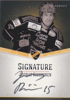 2012-13 Cardset Finland - Signature #NNO Joonas Riekkinen Front