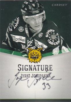 2012-13 Cardset Finland - Signature #NNO Jyrki Jokipakka Front