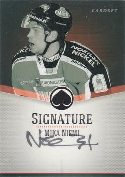 2012-13 Cardset Finland - Signature #NNO Mika Niemi Front