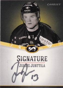 2012-13 Cardset Finland - Signature #NNO Julius Junttila Front