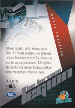 2012-13 Cardset Finland - The Foreign Legion 2 #FL 6 Radek Smolenak Back