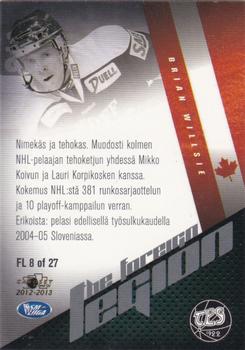 2012-13 Cardset Finland - The Foreign Legion 2 #FL 8 Brian Willsie Back