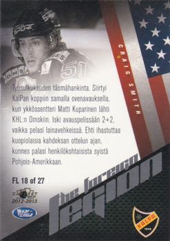 2012-13 Cardset Finland - The Foreign Legion 2 #FL 18 Craig Smith Back