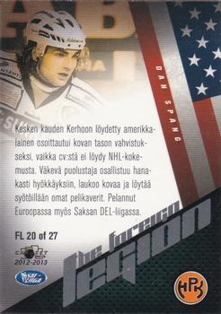 2012-13 Cardset Finland - The Foreign Legion 2 #FL 20 Dan Spang Back