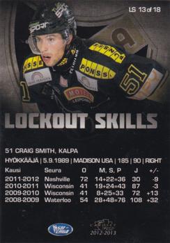 2012-13 Cardset Finland - Lockout Skills #LS 13 Craig Smith Back