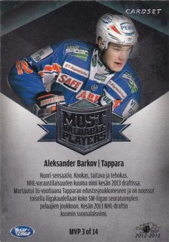 2012-13 Cardset Finland - MVP #MVP 3 Aleksander Barkov Back