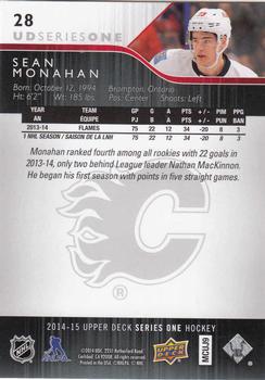 2014-15 Upper Deck #28 Sean Monahan Back