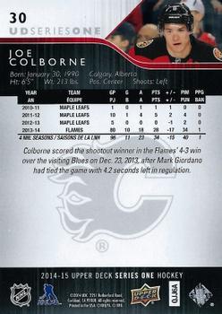 2014-15 Upper Deck #30 Joe Colborne Back