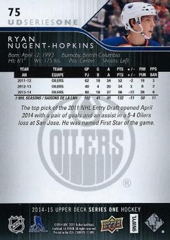 2014-15 Upper Deck #75 Ryan Nugent-Hopkins Back