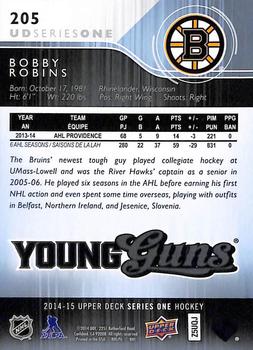 2014-15 Upper Deck #205 Bobby Robins Back