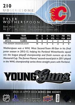 2014-15 Upper Deck #210 Tyler Wotherspoon Back