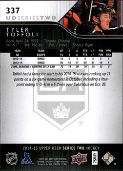 2014-15 Upper Deck #337 Tyler Toffoli Back