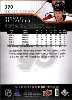 2014-15 Upper Deck #390 Michael Del Zotto Back