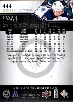 2014-15 Upper Deck #444 Bryan Little Back