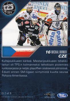 2010-11 Cardset Finland - International Stars #IS2 Michal Birner Back