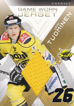 2010-11 Cardset Finland - Game Worn Jersey Series 1 Exchange #NNO Joni Tuominen Front