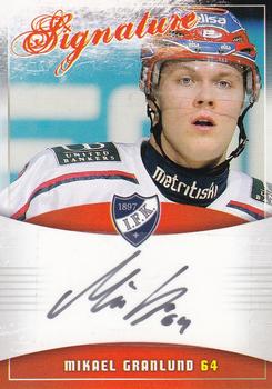 2010-11 Cardset Finland - Signature #NNO Mikael Granlund Front